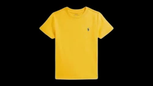 Polo Ralph Lauren Kids Solid Short Sleeve Cotton Jersey Crewneck T-shirt Racing Yellow