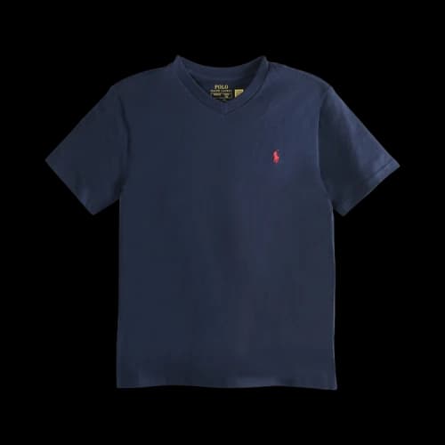 Polo by Ralph Lauren Short-Sleeve Cotton Jersey V-Neck T-Shirt 'Cruise Navy'