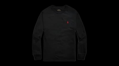 Polo Ralph Lauren Boys Long-Sleeve Crewneck T-shirt Black