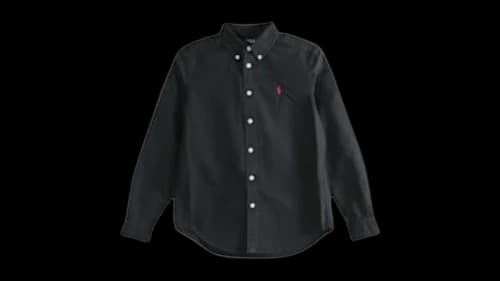 Polo Ralph Lauren Kids Long-Sleeve Oxford Sport Shirt Polo Black