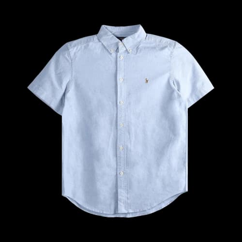 Polo Ralph Lauren Kids Short-Sleeve Oxford Sport Shirt 'Blue'