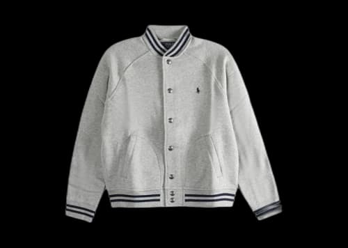Polo Ralph Lauren Long-Sleeve Raglan Baseball Jacket Andover Heather