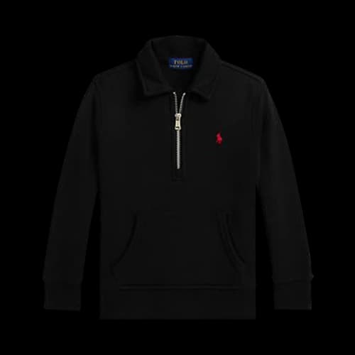 Polo Ralph Lauren Long Sleeve Seasonal Fleece Half Sweatshirt 'Black'