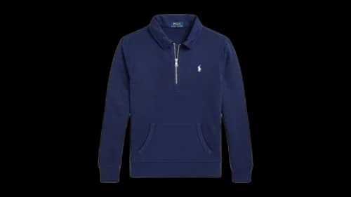 Polo Ralph Lauren Kids Long Sleeve Easy French Terry Half-Zip Pullover Newport Navy