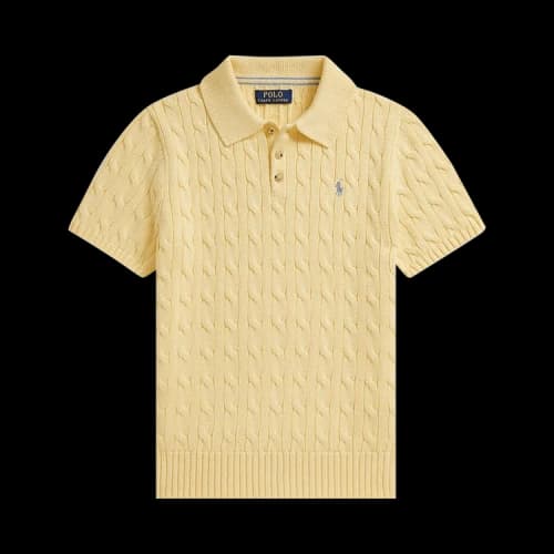 Polo Ralph Lauren Cable-Knit Polo 'Yellow'