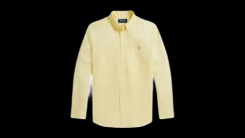 Polo Ralph Lauren Kids L/S Linen Sport Shirt Shirt Bird Yellow