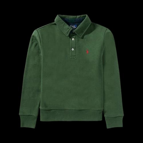 Polo Ralph Lauren Long-Sleeve Seasonal Plaid Undercollar Polo Shirt 'Polo Black'