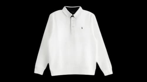 Polo Ralph Lauren Boys Long-Sleeve Seasonal Plaid Undercollar Polo Shirt Trophy Cream