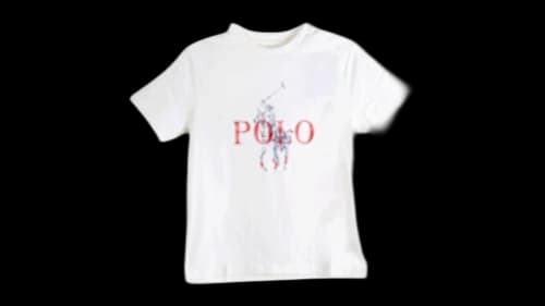 Polo Ralph Lauren Boys Jersey Knit Polo Player Graphic S/S T-Shirt Deckwash White