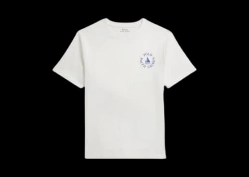 Polo Ralph Lauren Short-Sleeve Sail Graphic Kids T-shirt Deckwash White