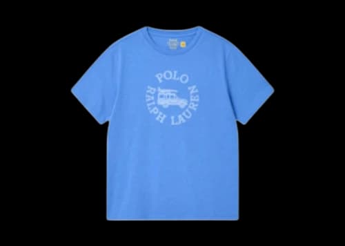 Polo Ralph Lauren Short-Sleeve Shark Print Kids T-shirt Bai Blue