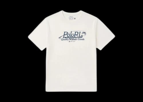 Polo Ralph Lauren Short-Sleeve Jersey Graphic Kids T-shirt Deckwash White