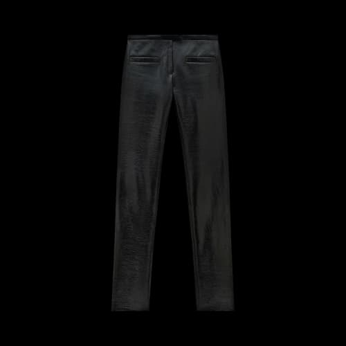 Courrèges Tube Vinyl Tailored Pants 'Black'
