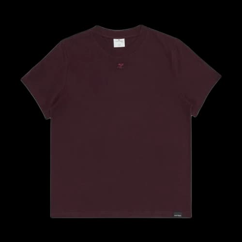 Courrèges AC Straight T-Shirt 'Burgundy'