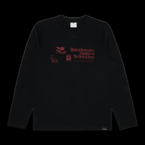 Courrèges AC Straight Printed Long-Sleeve T-Shirt 'Black'
