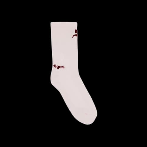 Courrèges AC Sports Socks 'Powder Pink/Groseille Fonce'
