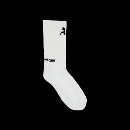 Courrèges AC Sports Socks 'Blanc Optique/Noir'