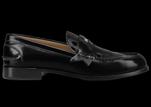 Christian Louboutin Penny Flat Croc Loafers Black