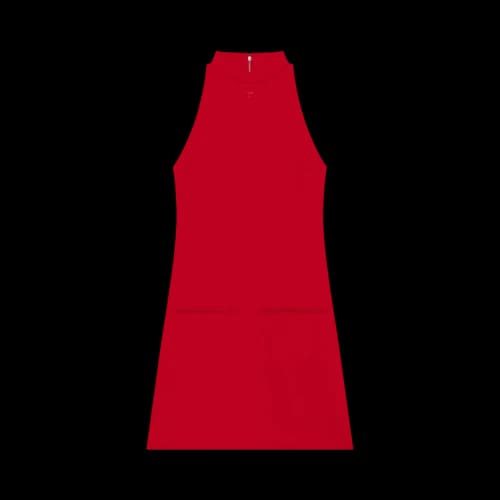 Courrèges Heritage Crepe A-Line Dress 'Ruby'