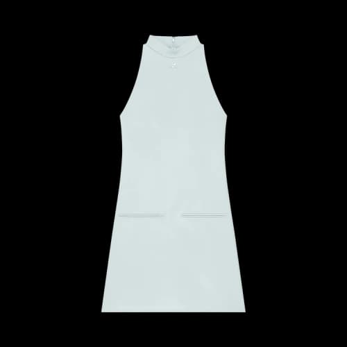 Courrèges Heritage Crepe A-Line Dress 'Cloud Blue'
