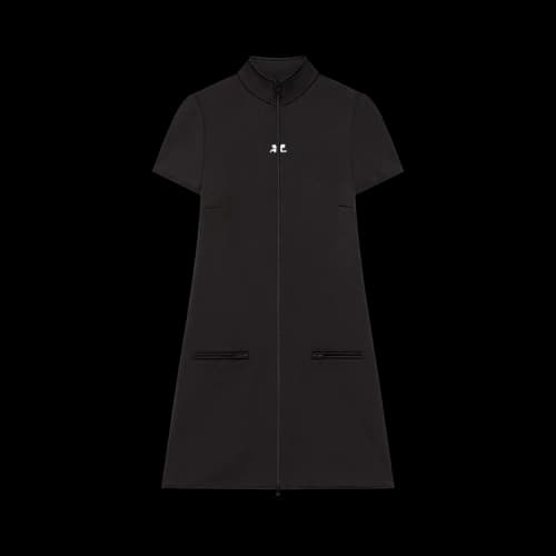 Courrèges Interlock Tracksuit Mini Dress 'Black'