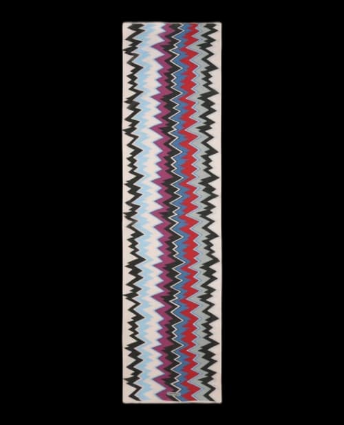Ferragamo Zigzag Print Scarf Multi