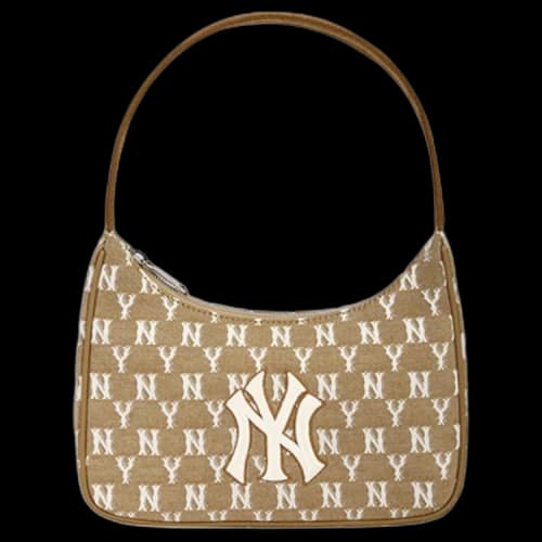 MLB Monogram Retro Full Print Series NY New York Yankees Khaki