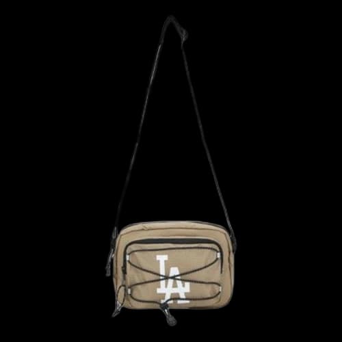 MLB String Drawstring Series LA Los Angeles Dodgers Logo Shoulder Messenger Bag fanny pack Cargo Khaki