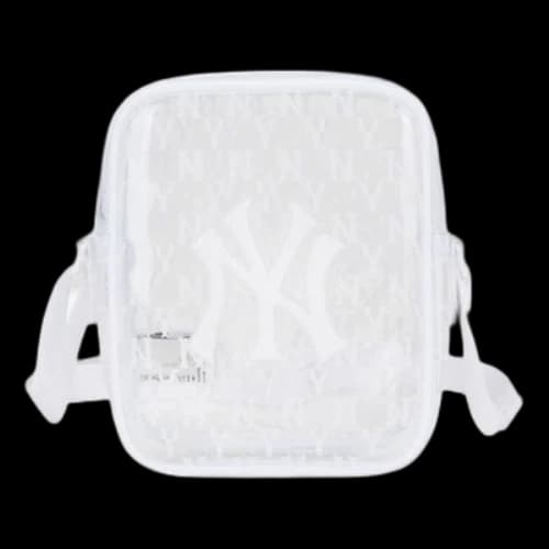 MLB Monogram Series NY New York Yankees PVC Messenger Bag Mini Transparent