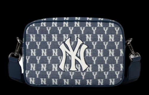 MLB Monogram NY New York Yankees Crossbody Bag Blue