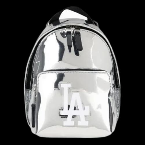 MLB LA Los Angeles Dodgers Shoulders Messenger Bag Silver