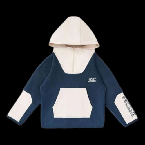 (GS) Mizuno Fleece Casual Hoodie 'Navy'