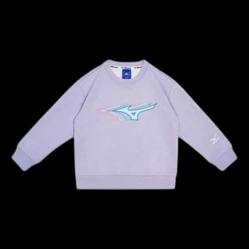 (GS) Mizuno Logo Graphic Sweater 'Purple'