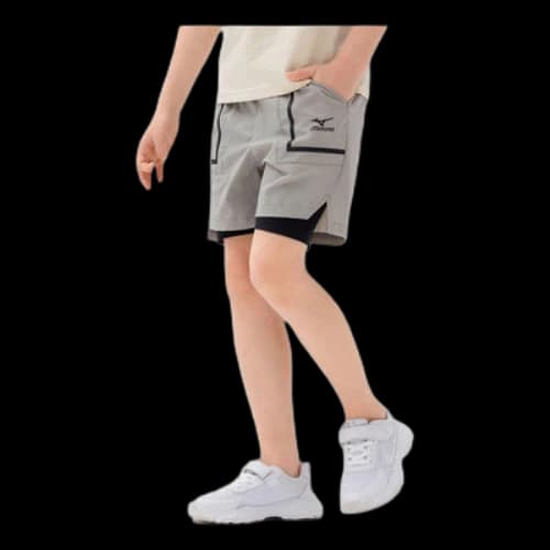 (GS) Mizuno Quick Dry Shorts 'Grey'