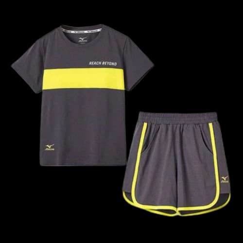 (GS) Mizuno Casual T-shirt Suit 'Grey'