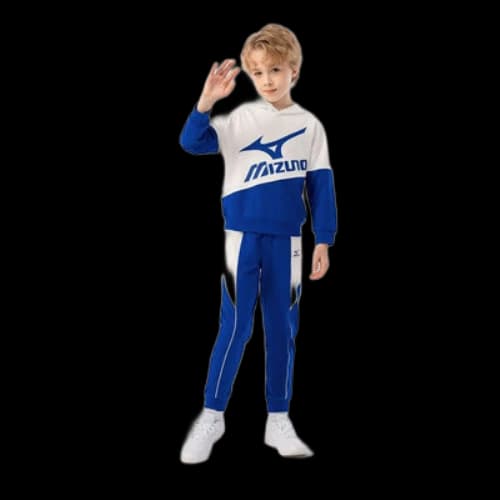(GS) Mizuno Sportswear Hoodie Suit 'Blue'
