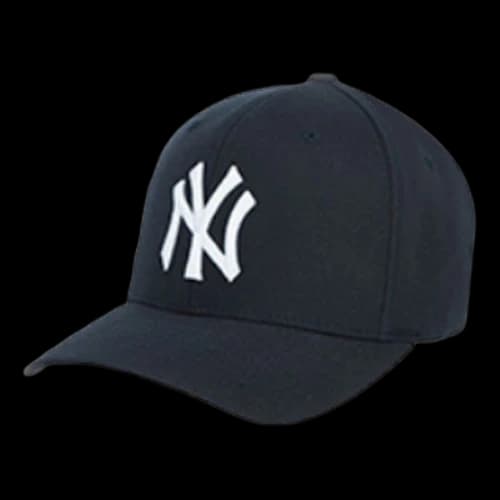 MLB Large Logo Embroidered Baseball Cap Navy Blue