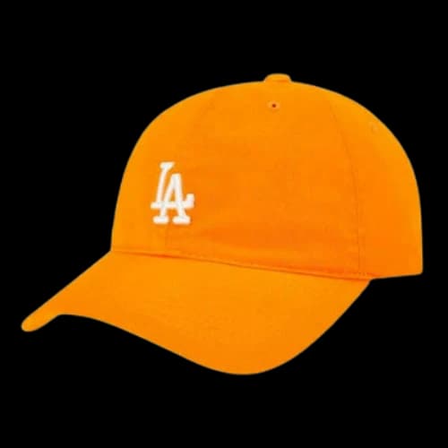 MLB Small Logo Orange Cap