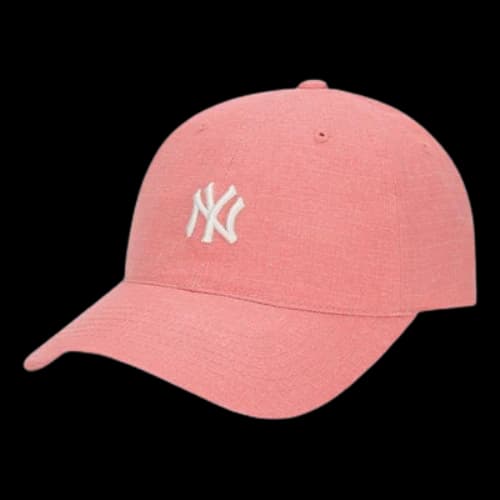 MLB NY Small Label Cap Baseball Cap Pink White