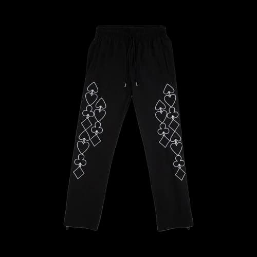 Just Don Embroidered Dealer Trackpants 'Black'