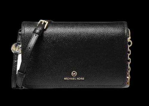 Michael Kors Large Accordian Flap Crossbody Black