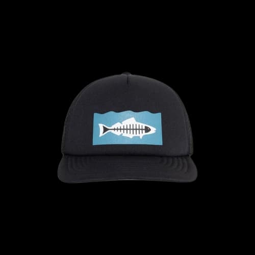Stussy Heal The Bay Ocean Stock Trucker Cap Black