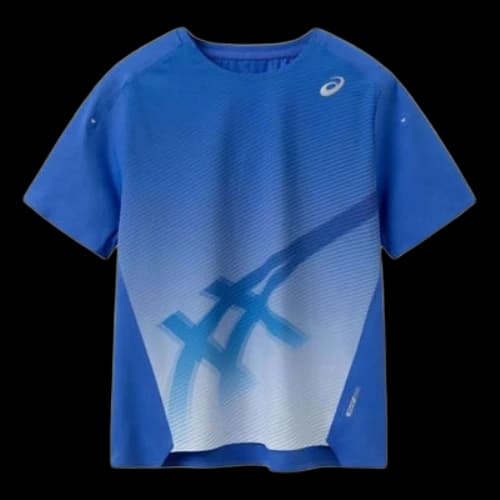 (GS) ASICS Athletics T-shirt 'Blue White'