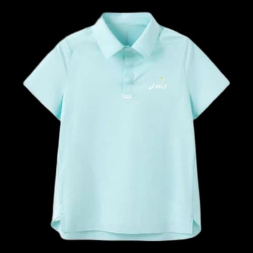 (GS) ASICS Logo Polo Shirt 'Blue'