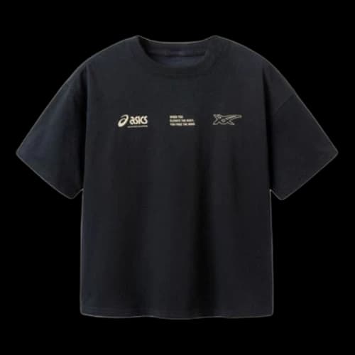 (GS) ASICS Multi-Logo T-Shirt 'Black'