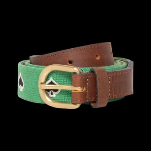 Stussy x Denim Tears Needle Point Belt 'Brown'