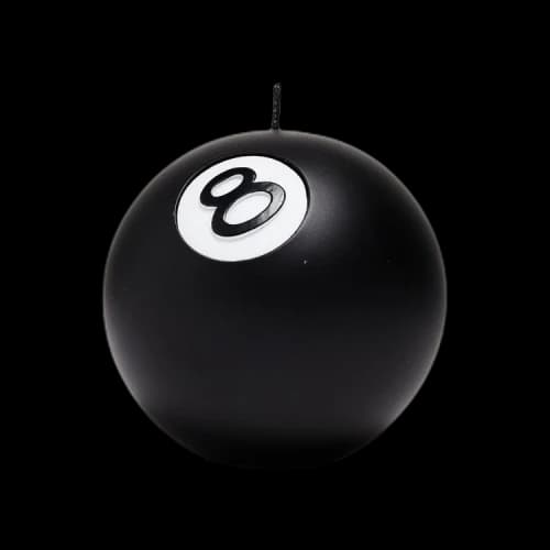 Stussy 8 Ball Candle 'Black'