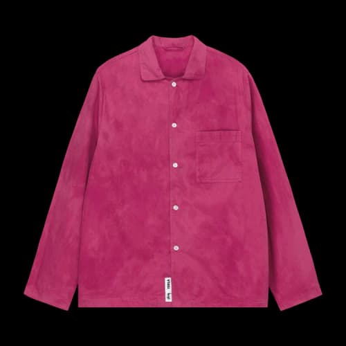 Stussy x Tekla Poplin Pyjama Shirt 'Berry'