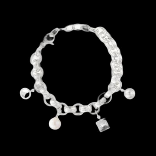 Stussy Icon Charm Bracelet 'Silver'