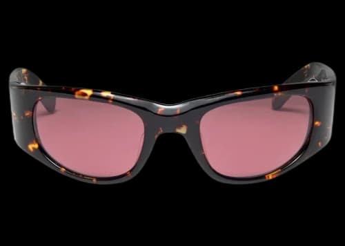 Stussy Rene Sunglasses Tortoise/Pink Lens